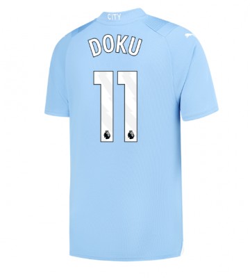 Manchester City Jeremy Doku #11 Kotipaita 2023-24 Lyhyet Hihat